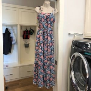 LOFT floral maxi dress